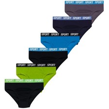6 slip ragazzo cotone SPORT