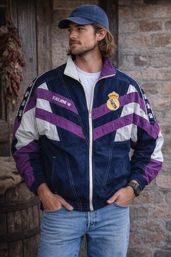 Giacca calcio vintage real - giacca,