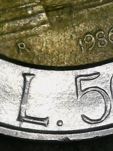 500 lire 1986 errore - 1986,