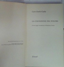 Gadda LA COGNIZIONE DEL DOLORE
