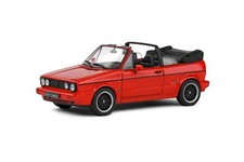 + VOLKSWAGEN VW Golf 1 Cabrio Sportline modellino auto Solido 1:43 rosso S4315801