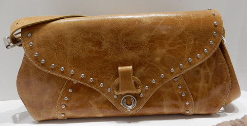 Borsa pelle colore marrone - borsa,