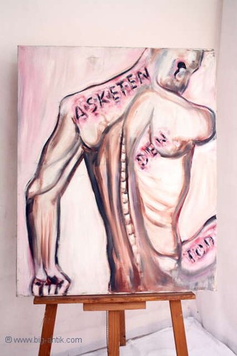 Grande quadro moderno olio - quadro, /