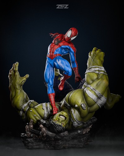 Statua spiderman hulk - spiderman,