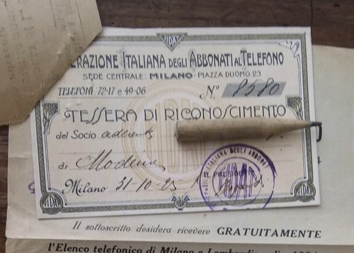 Rarissima tessera abbonati - tessera,