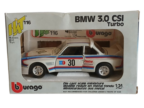 Bmw csi turbo - burago, scala