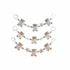  Peluche DKD Home Decor Bianco Blu cielo Rosa chiaro Metallo Per bambini Orso 30