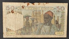 Afrique Occidentale Billet 50