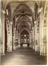 Rome St Maria Sopra Minerva Extra-large albumen photo 38,7x28,6 cm 1870c Alinari