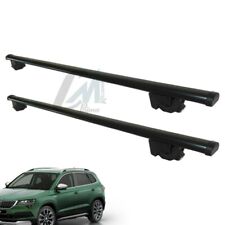 IRON120+BM03 BARRE PORTATUTTO FARAD ACCIAIO NERE SKODA KAROQ 2018  CON CORRIMANO