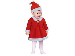Vestito babbo natale bambina - vestito,
