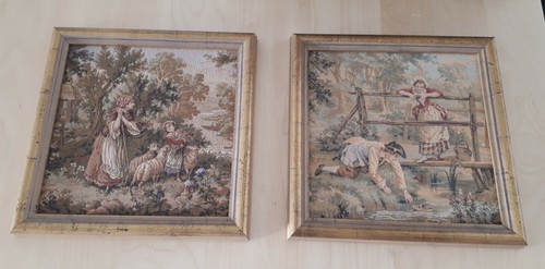 Coppia quadri tessuto - di,