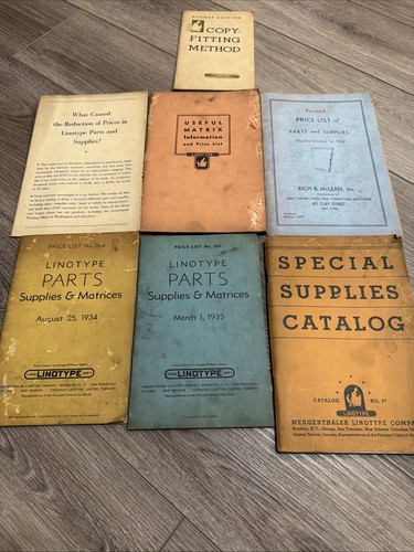 Opuscoli linotipo anni - ,