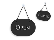 Ovale Elegante Nero - Cartello