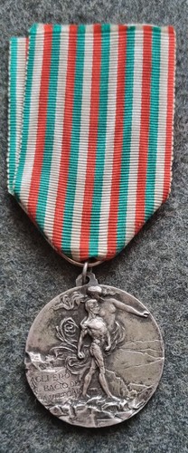 Medaglia argento i - medaglia, r.e.i