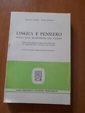 LINGUA E PENSIERO guida alla traduzione dal latino-Renato Canesi Maria Pomati