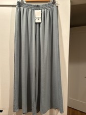 Zara Baby Blue Flowy Palazzo