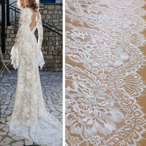 Morbido pizzo chantilly - , bianco