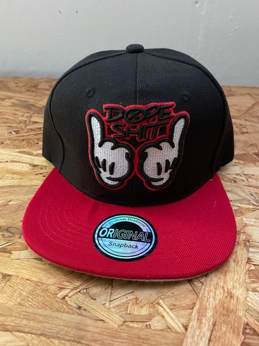 Berretto snapback nero rosso - nero,