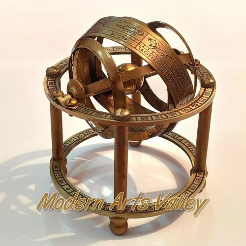 Antico mappamondo vintage