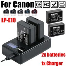 2x 2800mAh LP-E10 batteria +
