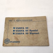 Piaggio Vespa 50 Special Elestart libretto uso manutenzione originale