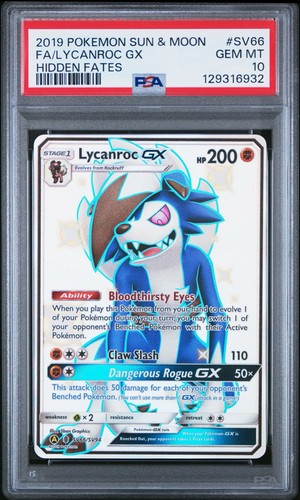 Pokémon tcg lycanroc - lycanroc, gx