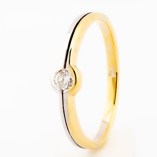 Anello solitario 750 18k - anello, 750/18k