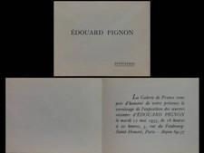 CARTON EXPOSITION - EDOUARD