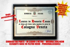 Laurea quadro tifoso calcio squadra ultras Cologna Veneta