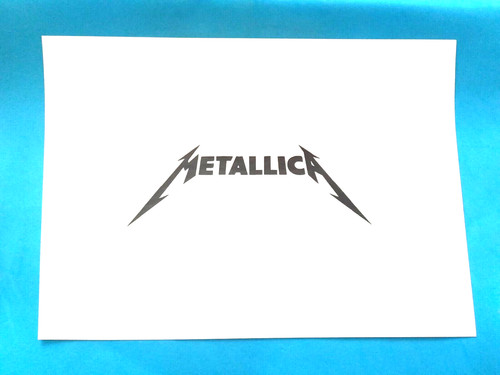 Mini poster metallica scritta - poster,