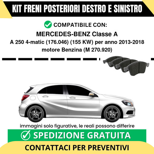 Pastiglie freno posteriori - pastiglie,