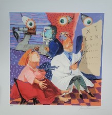 Pino Procopio serigrafia L'oculista