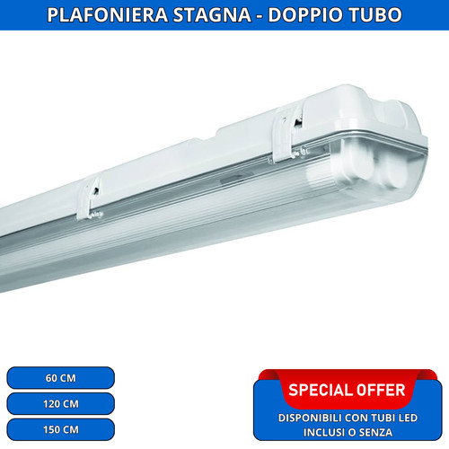 Plafoniera stagna led - led, completa