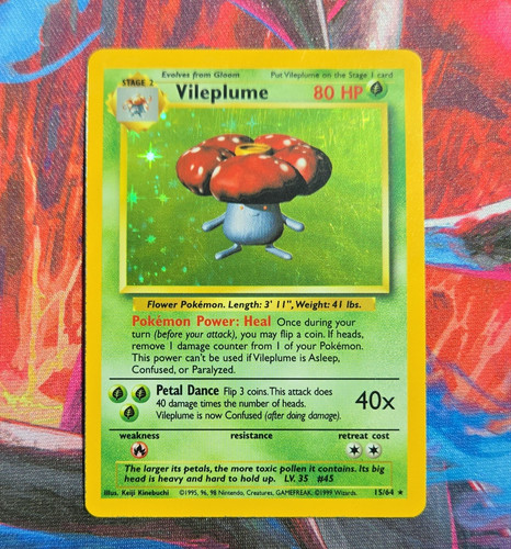 Pokémon tcg vileplume jungle - vileplume,