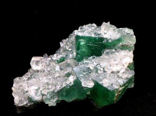 Natural green cube fluorite - natural,