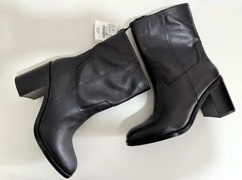 Zara leather high block - leather,