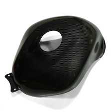 Carena coperchio serbatoio benzina fibra di carbonio nero Fit Kawasaki Ninja ZX6R 2007 2008