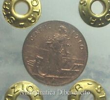 Vittorio Emanuele III - 1 Cent 1910  Rame ROSSO FDC / UNC  Periziato