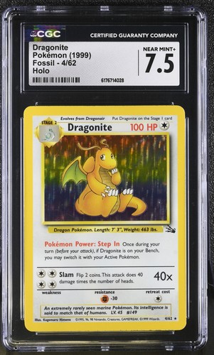 Carta pokemon cgc - cgc, 7.5