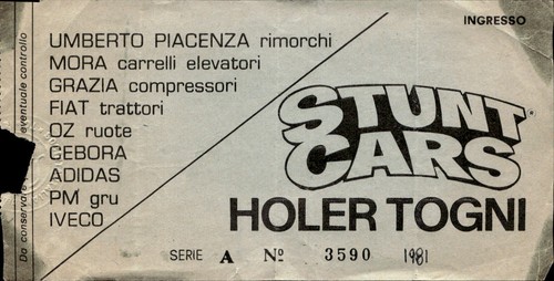 Biglietto stadio stunt cars - biglietto, #