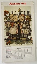 Calendario tedesco Hummel 1962