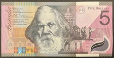 5 DOLLARS AUSTRALIA 1 BANCONOTA CARTAMONETA 5 DOLLARI