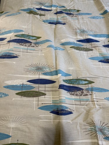 Vintage mcm atomic barkcloth - vintage,