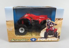 Vintage 2000 ERTL Polaris Scrambler 500 metallo pressofuso ATV 4 ruote rosso 1:18