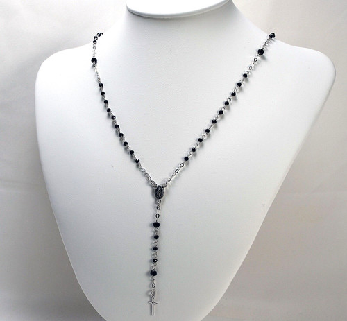 Collana rosario oro - in, bianco