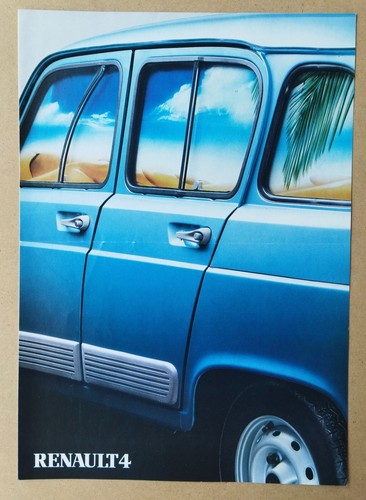 Brochure renault r4 - --,