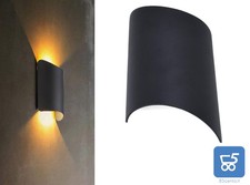 Applique Luce LED per Esterni Interni da Parete 3000K Metallica 100LM/W 10W Casa