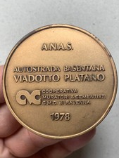 MD4_52) Medaglia Ravenna 1978 C.M.C Costruzione viadotto Platano AE Ø 59 mm