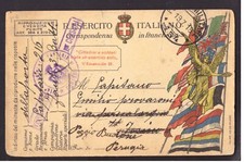 Timbro Posta Militare WW1 216° Reggimento Fanteria Comando  1918 W469